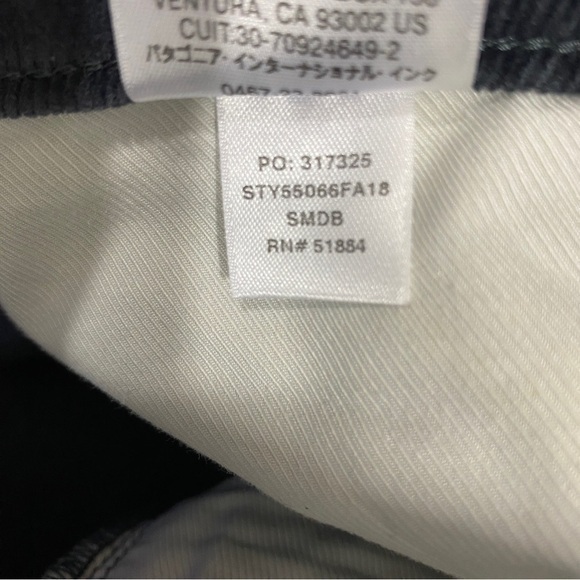 Patagonia 28 Everyday Cords Straight‎ Corduroy Pants Organic Cotton Navy Blue - Picture 13 of 14